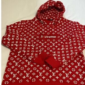 Louis Vuitton Vibrant Red Monogram hoodie
